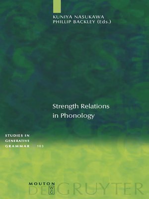 cover image of Strength Relations in Phonology